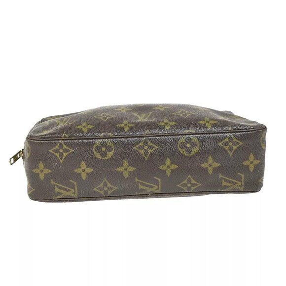 LOUIS VUITTON Trousse Toilette 23 Clutch Hand Bag Monogram Brown - Picture 14 of 15